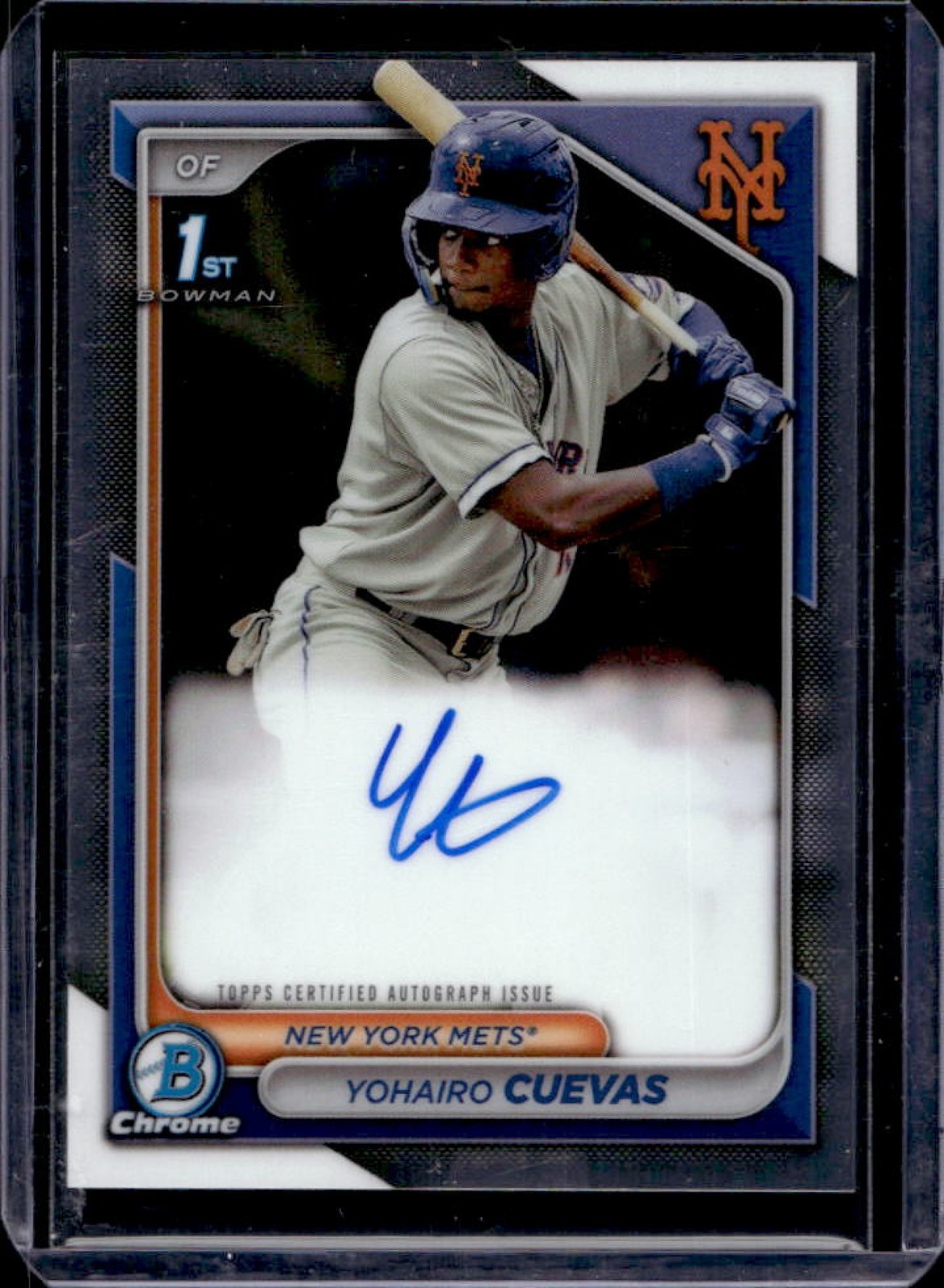 2024 Bowman Chrome Yohairo Cuevas Auto 1st #CPA-YCU Mets