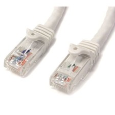 Startech 35 Ft White Snagless Cat6 Utp Patch Cable - Rj-45 Male Network - Rj-45