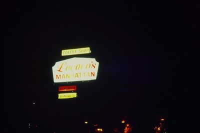 Vintage 35mm Photo Slide Lococo's Manhattan Beach LA CA Restaurant Signage 1980s
