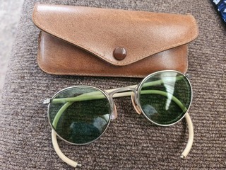 Vintage Bausch And Lomb Green Safety Glasses Steampunk Ful Vue 23