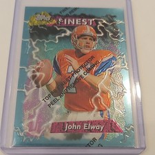 Topps 1995 Finest John Elway Denver Broncos #220 Base Set Football Card