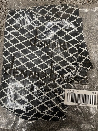 Neu Dennis by Dennis Basso schwarz-weiß geometrisches Business-Muster Hose 12 - Bild 2 von 15