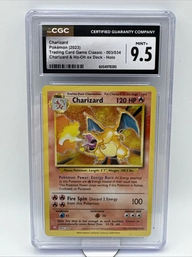 2023 Charizard Classic Collection Holo Pokemon Card 003/034 CGC 9.5 Mint