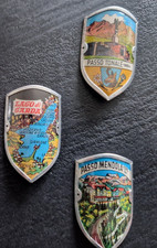 Piccozza Passo Mendola Tonale Lake Garda Stick Coat of Arms Plates Lot