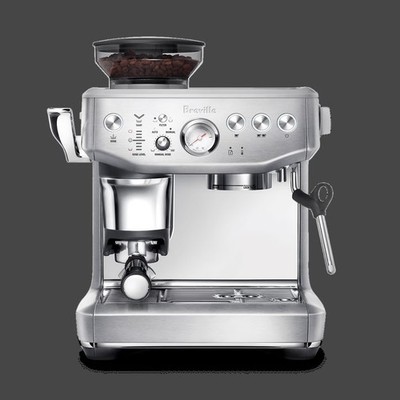 Breville Barista Express Impress Espresso Machine - BES876BSS1BNA1 (Silver)