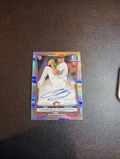 2026 Bowman Chrome Baseball CHASE BURNS RC Refractor Auto 457/499 REDS