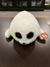 Ty Beanie Boo's Icy Baby White Seal w/Blue Eyes Plush w/tags Winter Holiday Toy