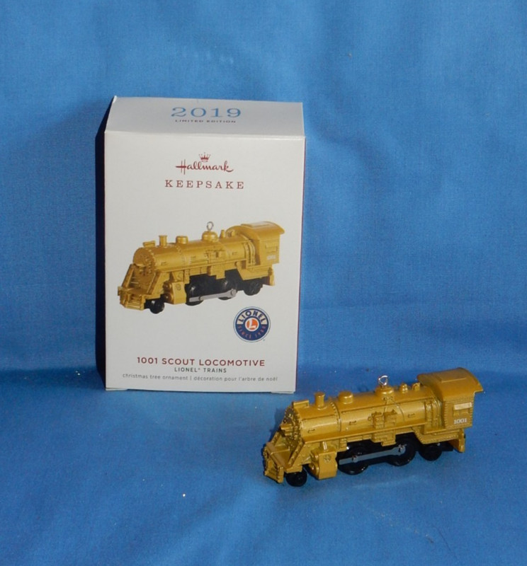 Hallmark 2019 Limited Edition 1001 Scout Locomotive Christmas Ornament Repaint