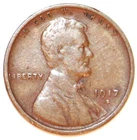 1917-S Lincoln Wheat Cent - Very Fine - #3433X - FREE SHIPPING