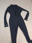 Lucky Label Women’s Black Ribbed Long Sleeve Full-Length Unitard Jumpsuit — photo 2