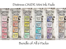 Ranger Tim Holtz Distress OXIDE Mini Ink Pads Kit 1, 2, 3, 4, 5 & 6 (24 Colors)