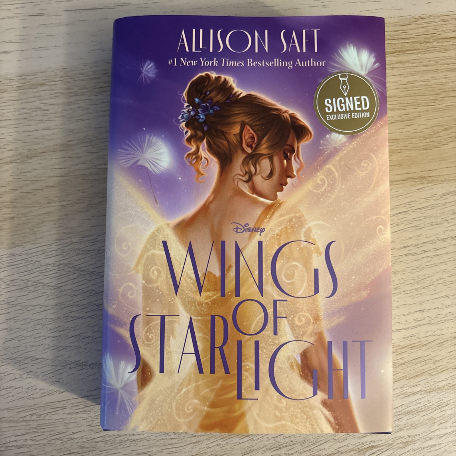 1st Edition SIGNED Wings Of Starlight By Allison Saft Hardcover 