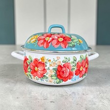 Pioneer Woman Vintage Floral 4 Quart Dutch Ov...