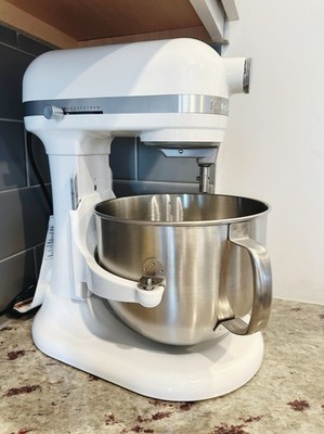 KitchenAid KSM70SN Stand Mixer White Stainless Steel Bowl 10 Speeds Attachments