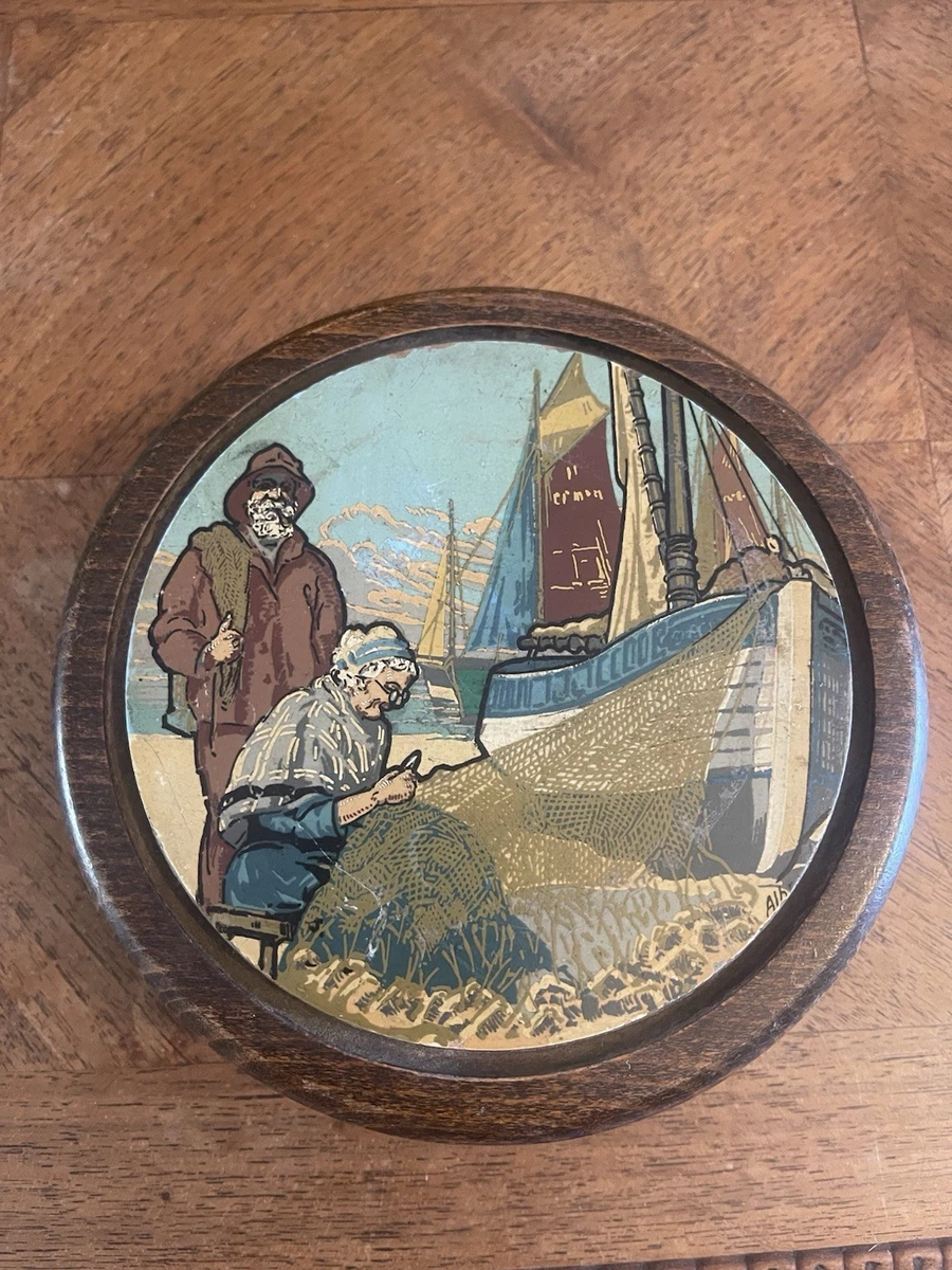 Ancienne Boîte à Bijoux En Bois, Style Breton, De 1945, Avec Son Caractère Unique