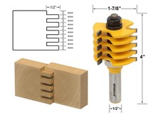 1-1/2" Box Joint Router Bit - 1/2" Shank - Yonico 15134