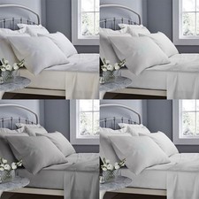 Image of Catherine Lansfield Easy Care Cotton Rich 500 Thread Count Fitted Sheet
