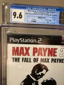 Max Payne 2 the Fall of Max Payne Sony PS2 CGC graded 9.6 A + Factory Sealed