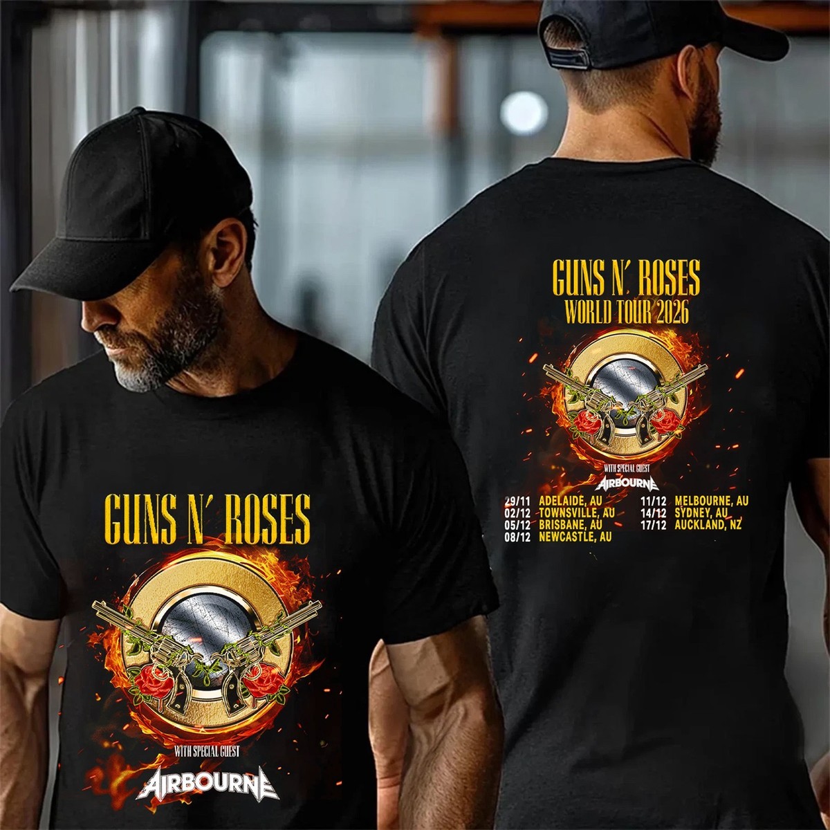 Guns N' Roses World Tour Australia 2026 TShirt | eBay