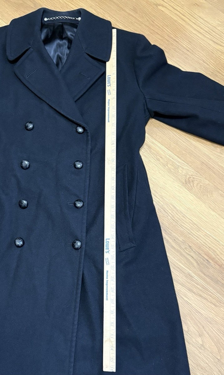 United States Naval Academy Vintage Lined Wool Coat 1975 By Jacob