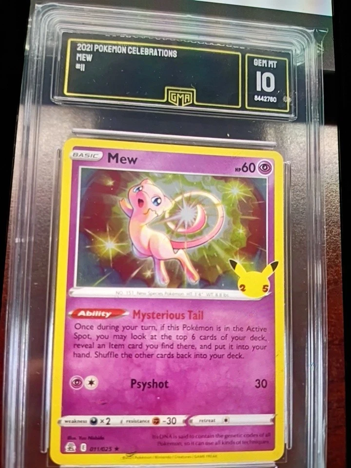 Pokémon TCG Grade 10 Mew Individual Collectible Card Game Cards for sale