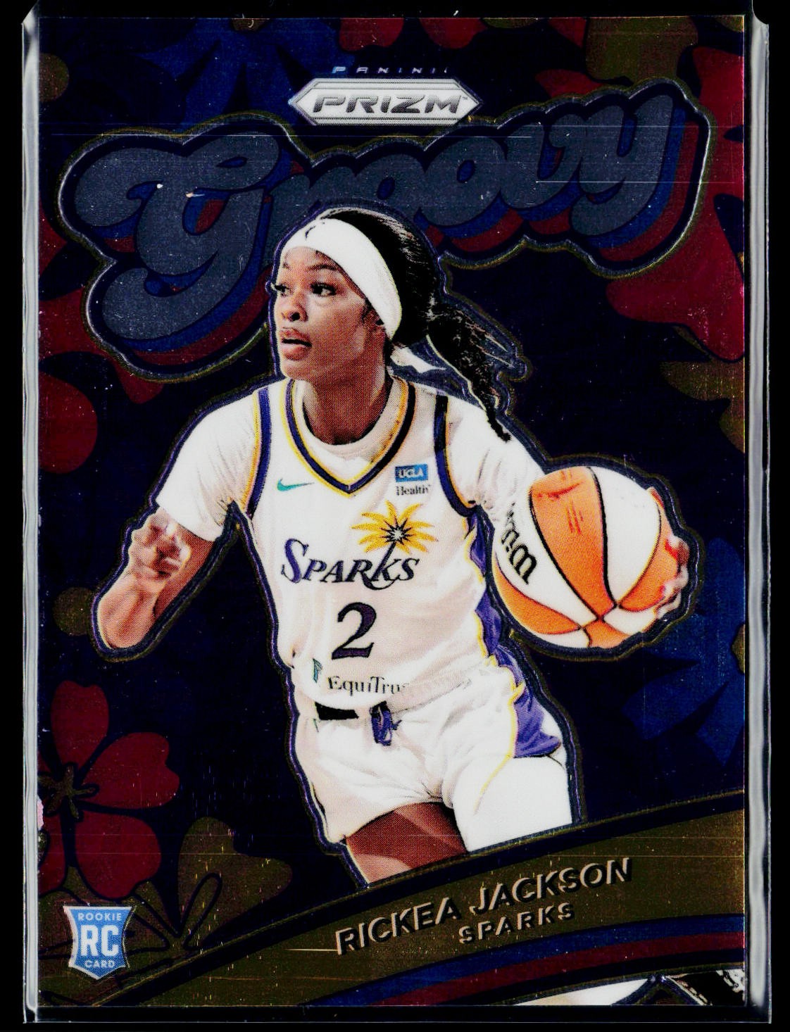 2024 Panini Prizm WNBA #14 Rickea Jackson Los Angeles Sparks Groovy