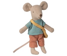 Maileg Little Brother Mouse with Bag Free Shipping