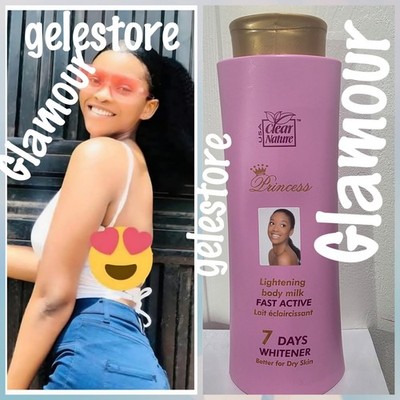 Clear Nature Princess  body milk, 7 days. 500 mix 1. Even skin tone! 