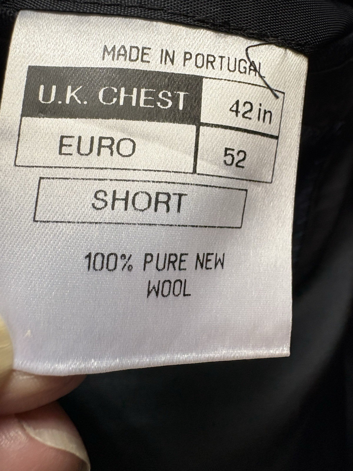 Blazer uomo Alexandre London lana blu 42 righe Saville fila sartoriale in Portogallo