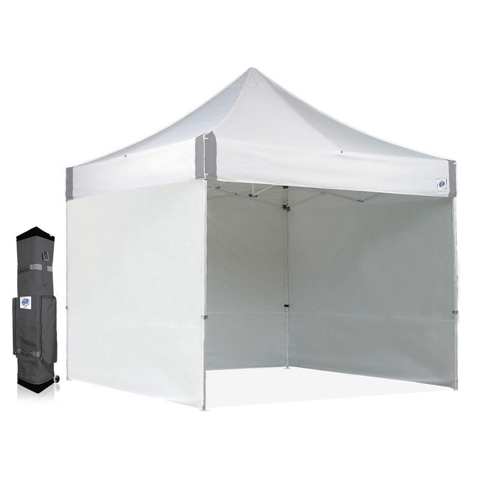 E-Z UP ES100S910WHRCVP Instant Canopy,10 ft. L,10 ft. W,White 643N07