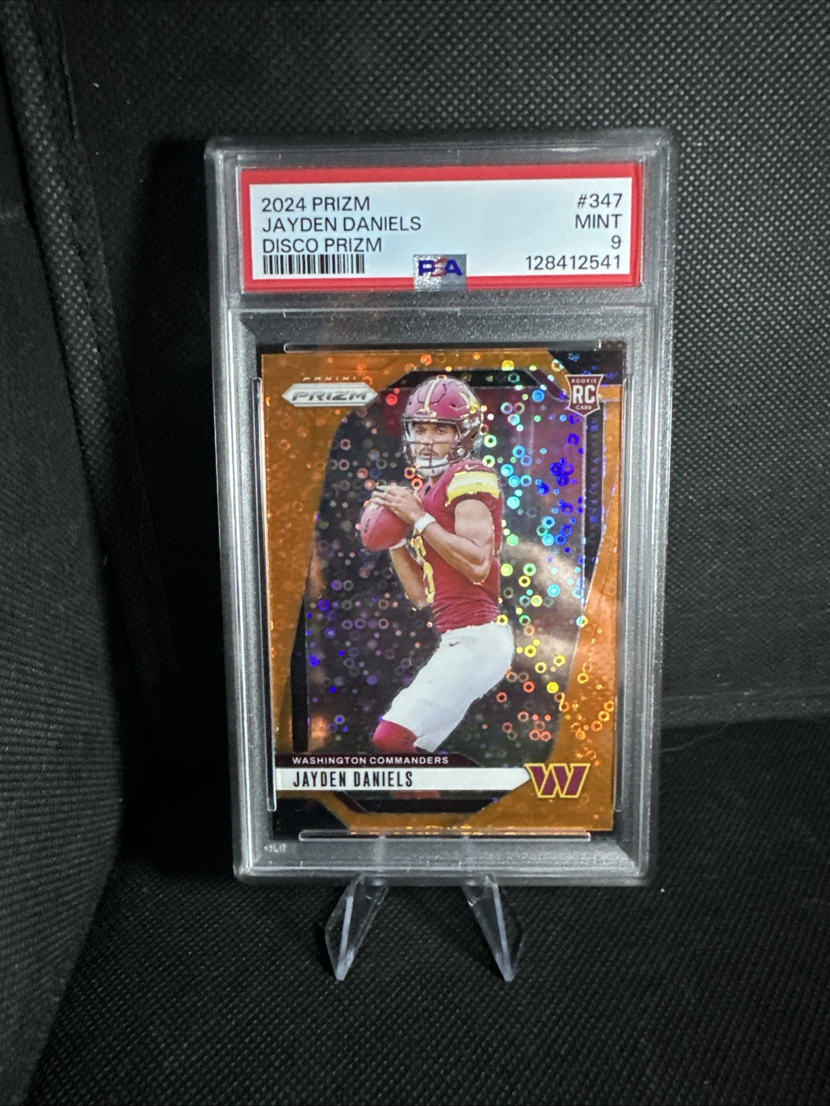 2024 Panini Prizm - Rookies Jayden Daniels #347 Disco Prizm (RC) PSA 9
