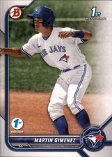 Martin Gimenez 2022 Bowman 1st Edition 1st #BPPF-97 Toronto Blue Jays