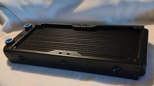Shott Tech RAD240A Aluminum Water Cooling Radiator, 240mm, Slim Dual, Black