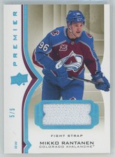 2020-21 Upper Deck Premier fight strap Mikko Rantanen 5/5 Colorado Avalanche #8