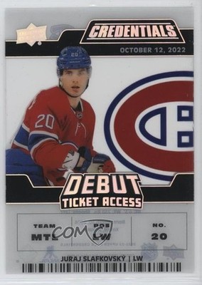 2022 Credentials Debut Ticket Access Acetate /249 Juraj Slafkovsky #DTA-JS 19u7