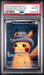 Pikachu with Grey Felt Hat Psa 10 | eBay