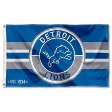 Detroit Lions 3x5 House Flag Wall Banner NFL Licensed Wincraft