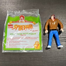 Marvel Spider-Man Peter Parker McDonald's Fast Food Premium Toy 1995 Open Bag