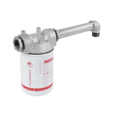 High Flow Fuel Filter Kit, 3/4  NPT 25 GPM 30 Micron Spin-on Cartridge Sty