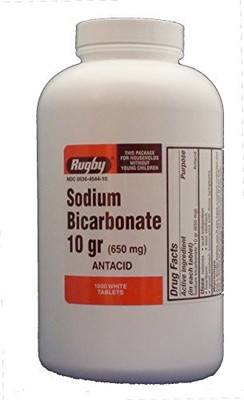 Rugby Sodium Bicarbonate Tablets 650 Mg 1000 Ct
