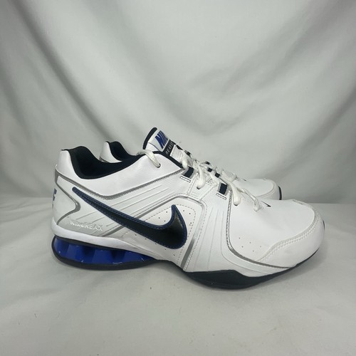 New NIKE Men's REAX 5 TR Training Shoes, Size 9.5, White Blue, 415348 - Picture 2 of 13