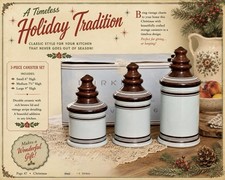Three-Piece Ceramic Kitchen Canister Set