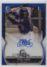 2023 Bowman Chrome Prospect Blue Refractor /150 Dyan Jorge #CPA-DJG Auto 19n6