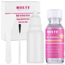 Waterproof Lace Glue, Clear Invisible MIILYE Hair Wig Glue 0.5oz, Clear