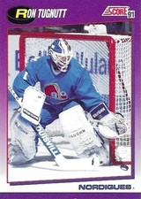 1991-92 Score American #41 Ron Tugnutt Quebec Nordiques