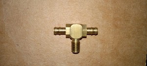 Aeromarine "T" water nipple A2006 ( 3/16 Barb) RCBOAT, RCPLANE, OUTRIGGER