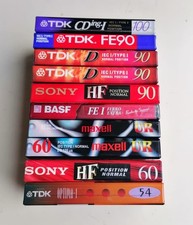 10 Cassette Audio Misto Normal 1  (BASF, MAXELL, SONY, TDK)