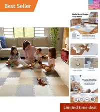 Baby Play Mat, Soft Foam Floor Tiles for Kids. Adjustable Interlocking Foam T...