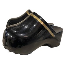 Zoccoli a bolle olandesi Famolare Amsterdam neri anni 70 in fibra di vetro taglia 8 Made in Italy