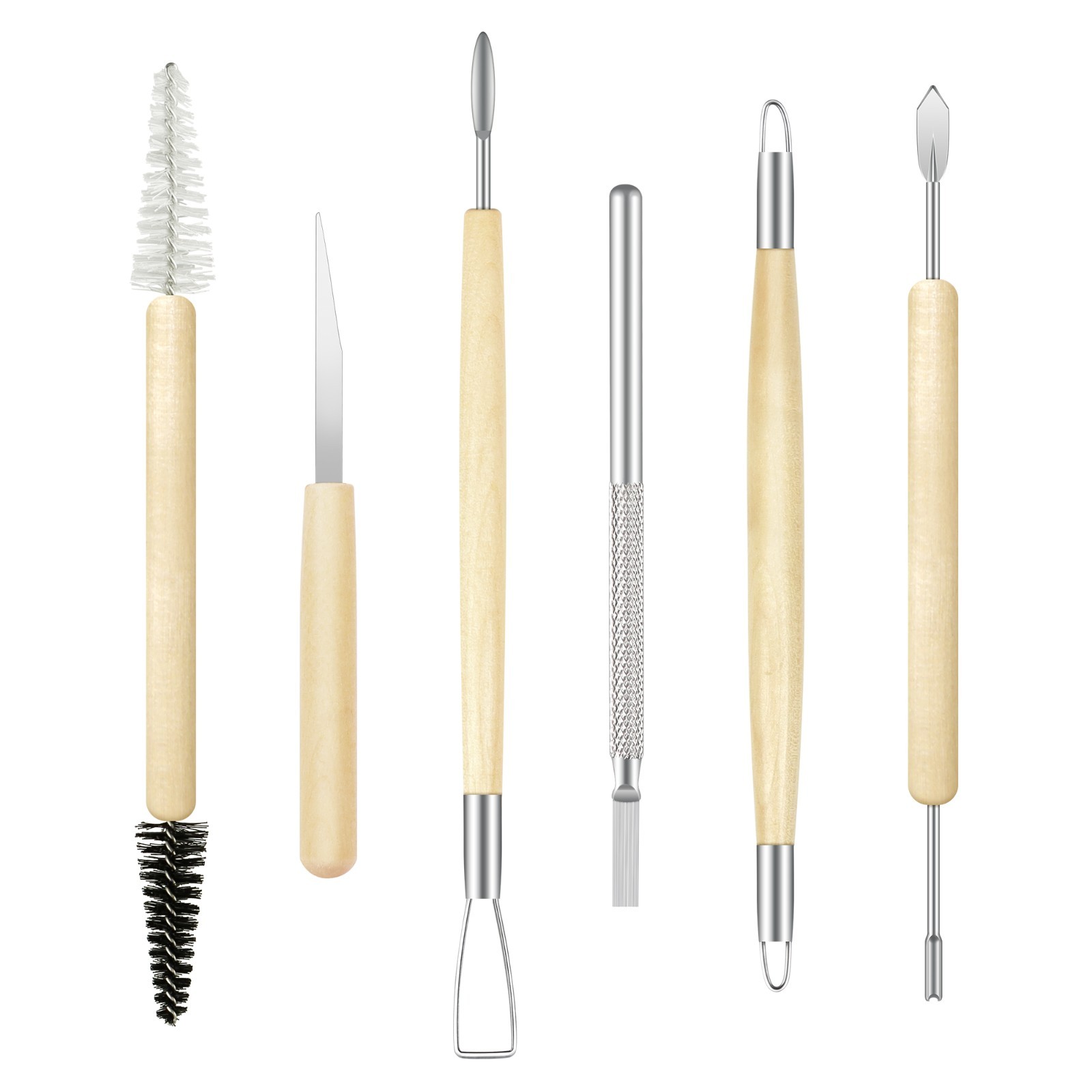 XDT Art Supplies Silicone Clay Sculpting Tool 19 Piece Set